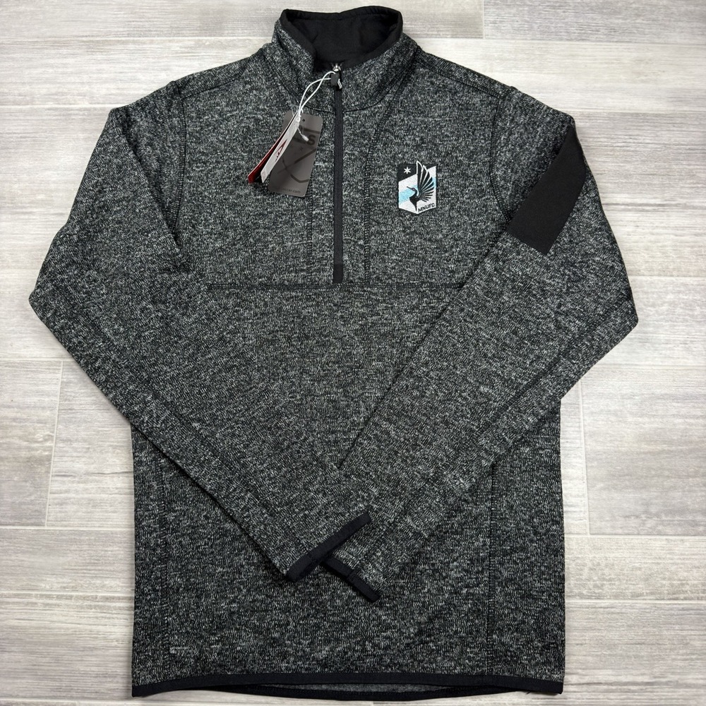 Minnesota United FC Antigua Fortune Quarter-Zip Pullover Jacket Men's Small New